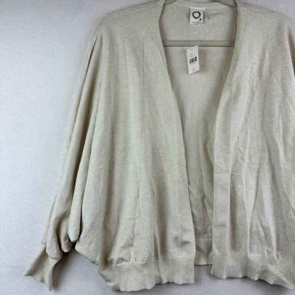 NWT Anthropologie Akemi + Kin Cream Cardigan One Size Balloon Lagenlook Casual - Picture 2 of 8